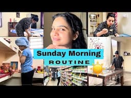 My Productive SUNDAY MORNING ROUTINE (Cleaning, Grocery shopping, Healthy Habits) #ideasbybharti