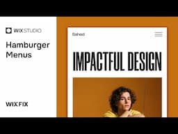 Hamburger Menu in Wix Studio | Wix Fix