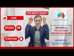 PTE WRITE ESSAY 2025 - USING THE ESSAY TEMPLATE CORRECTLY! #ptewriting #pteessay #mockmasterai