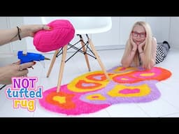 How To Make Wavy Blob Rug Without Any Special Equipment – DIY Not Tufted Shag Rug