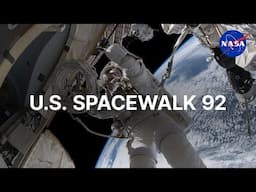 US Spacewalk 92 with Astronauts Butch Wilmore and Suni Williams (Official NASA Broadcast)