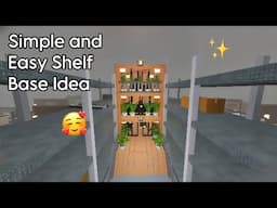 FULL TUTORIAL | MY SIMPLE AND EASY SMALL SHELF BASE IDEA FOR 3008 ROBLOX | MyelPlays