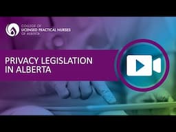 Privacy Legislation in Alberta