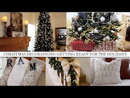 CHRISTMAS DECORATING | SETTING UP THE TREE & GARLAND