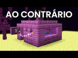 🔥 ELE ZEROU O MINECRAFT DE TRÁS pra FRENTE (AO CONTRÁRIO)