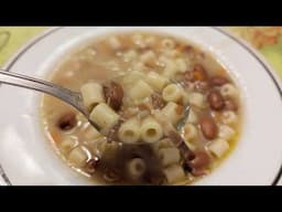 Pasta E Fagoli, with pancetta. A classic, rustic italian dish