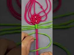 Macrame Rose Keychain 2 | Macrame Keychain Tutorial