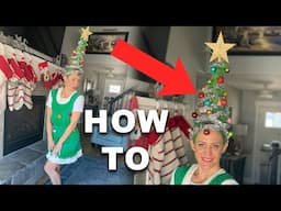 Christmas Tree Head! Great Crazy Hair day idea How to