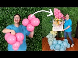 Make your Welcome Sign POP with a Balloon Garland Spiral!