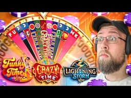 BIG BETS ON CRAZY TIME, LIGHTNING STORM & FUNKY TIME GAME SHOWS!