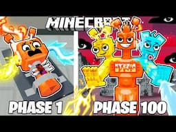 I Survived 100 PHASES as an ELEMENTAL SPRUNKI in Minecraft!