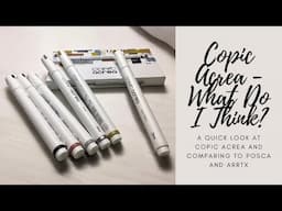 Copic Acrea - What do I Think? Comparing #copicacrea #poscapens #arrtxacrylicmarkers