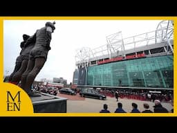 Manchester United legend Denis Law passes Old Trafford one last time