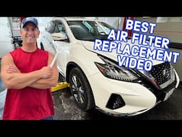 2015-2024 Nissan Murano Air Filter Replacement (DIY SAVE MONEY)