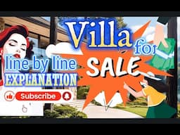 Villa for sale by Sacha Guitry in Hindi | line by line explanation #englishliterature #drama