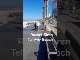 Rocket Siren Tel Aviv Israel Beach