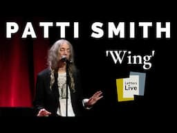 Patti Smith performs Wing in New York City