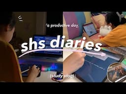 shs diaries 👑 a study day with me 🎀 notetaking & more