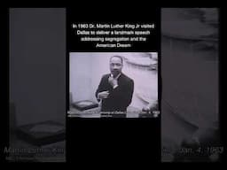 NBC 5 Archive film of Dr. Martin Luther King Jr.’s visit to Dallas in January 1963. #americandream