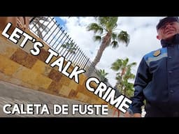 Fuerteventura Caleta de Fuste. Undercover filming  Let’s Talk Crime