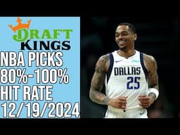 NBA Player Picks 12/19/2024 80%-100% Hit Rate! Parlay