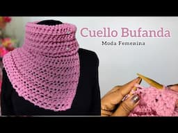 Cuello Bufanda a Dos Agujas para Mujer Diseño en tendencia – Canal de Tejidos para todas las edades