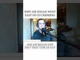 Why Joe Rogan went easy on Zuckerberg #shorts