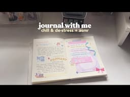 journal with me 🧸 chill & de-stress + asmr