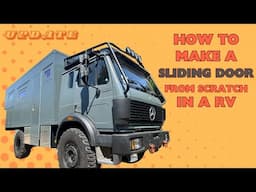 How to make a interior sliding door in a Expedition Truck ! All DIY