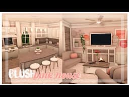 🌸 ♡ BLUSH PINK house ♡ ▪︎bloxburg speedbuild▪︎ || Official Pineapples