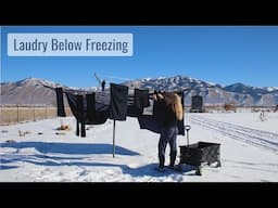 Laundry Below Freezing & Can You Wash Sheets/Bedding in Our Hand Washing Machine?