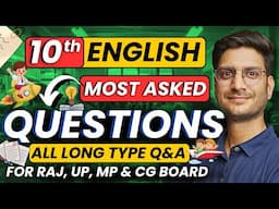 Class-10th English Most Imp Long Type Q&A | Footprints Without Feet | For Raj, UP, MP & CG Board