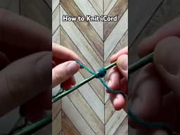 Learn how to make a simple I-cord in just minutes! ✨ Full guide is at YumiYarns.com   #knitting