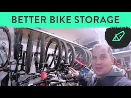 Solving the Garage Bike Storage Problem - GearBlocks Sliding Bike Storage - Install and Impressions