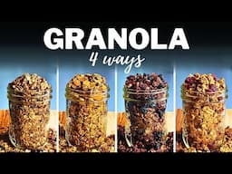 HEALTHY HOMEMADE GRANOLA » 4 Easy Recipes for Delicious, Healthy Snacking