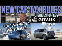 2025 UK Road Tax - Electric Vehicles could cost more than you think! new and old