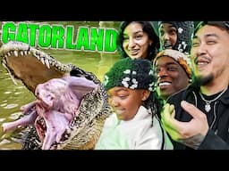 NO WAY! FEEDING A HUGE HUNGRY CROCODILE | GATORLAND With The Homies!