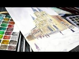 Use the Good Paper! St Louis Cathedral in the Snow Timelapse