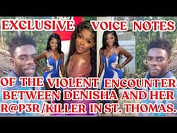 Newly RELEASED EXCLUSIVE Voice Notes Of The VIOLENT ENCOUNTER Between DENISHA & KILLER In ST THOMAS