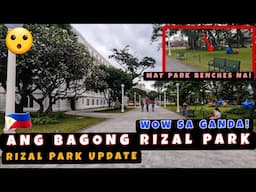 Mas Pinagandang Rizal Park! Gagawing World Class Tourist Destination! Park Benches Na-installed na!