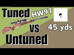 Is a tuned Weihrauch HW97k more accurate? HFT springer air rifle shooting tips. Airgun tuning basics