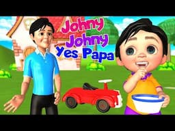 3D Cartoon Animation & Songs for Kids - Johny Johny Yes Papa and Old Macdonald Kids Nursery Rhymes