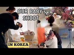 Our baby’s first Portfolio shoot in Korea | I am so nervous | Indian Korean baby