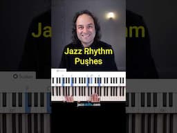 Jazz rhythm - pushes and chords #jazzpianolessons #jazzpianolessons #jazzrhythms