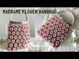 DIY | Macrame "Bloom" Flower Bag Tutorial | Bolsa de macrame | 마크라메 꽃 가방