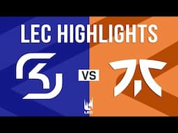 SK vs FNC Highlights | LEC 2025 Winter Split Week 3 Day 3 | SK Gaming vs Fnatic