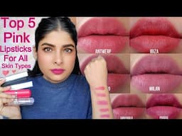 Top 5 Pink Lipsticks For Indian Skin Tone | Must Have Lipsticks From Amazon | Antima Dubey [Samaa]