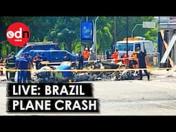 LIVE: Aftermath of Deadly Plane Crash in Sao Paulo, Brazil