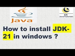 How to install JDK 21 in windows ? | jdk download | JDK |JDK LTS | JDK 21 download for windows