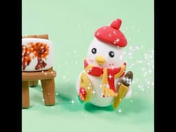 Cute Artist Duck | Whimsical Air Dry Clay Creation | Fun DIY  #claycraft